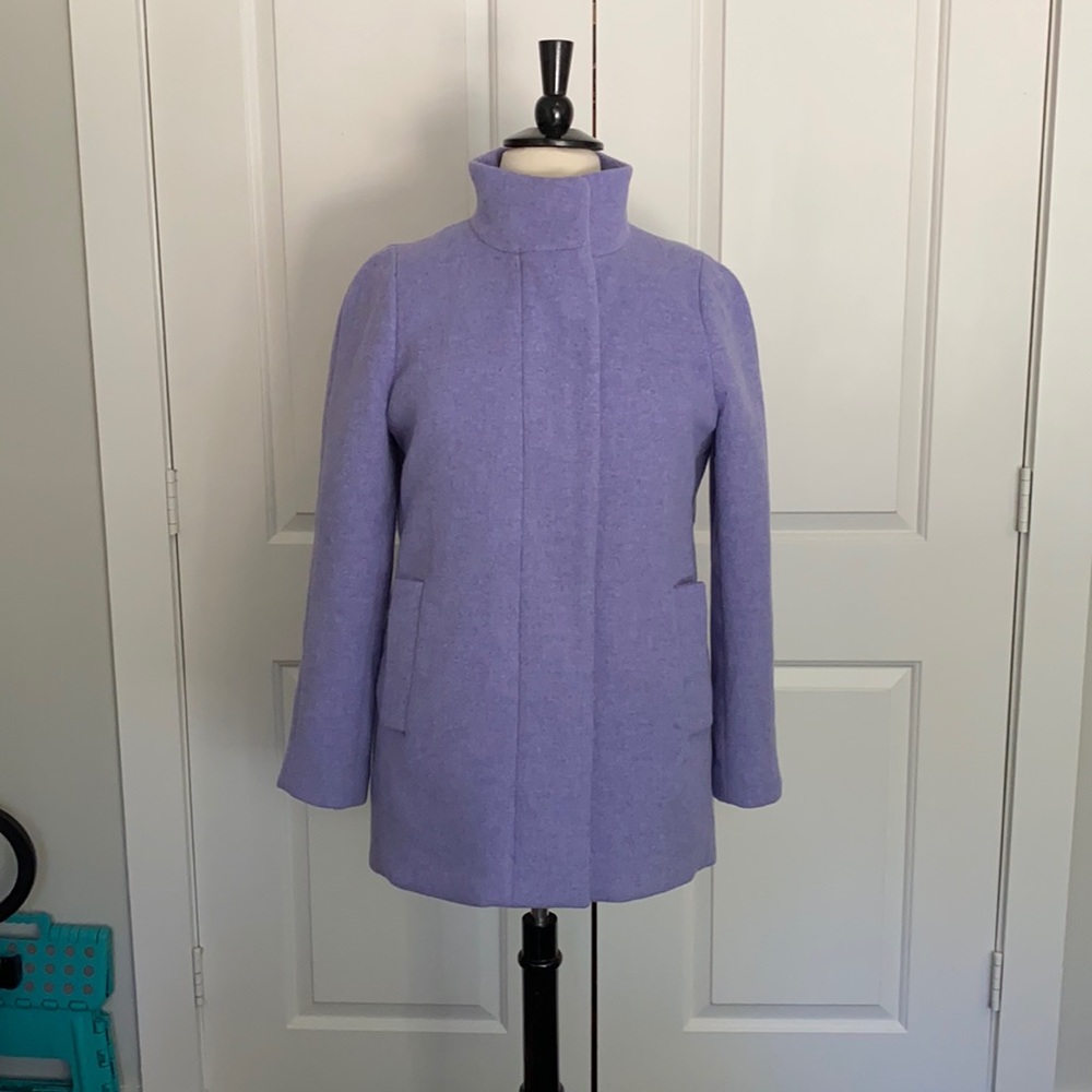 Lavender J Crew City Coat